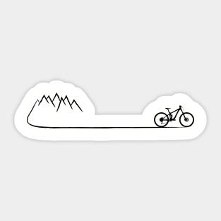 mountainbike mountain bike cycling cyclist mountain biker gift Sticker